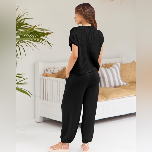 LILLUSORY 2 Piece Outfits For Women Trendy Lounge Set. - Picture 3 of 4